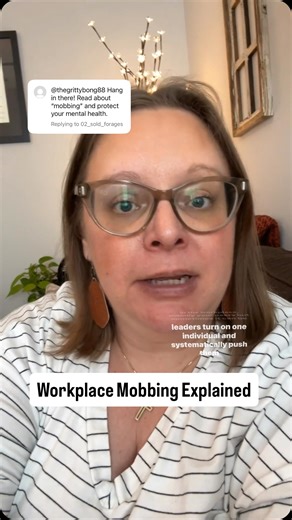 Tara Kermiet MEd | Corporate Burnout Strategist on Instagram: "Mobbing is a form of toxic workplace behavior where a group targets one person. #burnout #corporatelife #stress #careeradvice #worktok #humanresources"