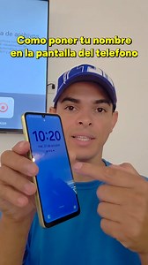 3.4M views · 36K reactions | Como poner tu nombre en la pantalla del telefono #telefonos #tecnologia #celular #tecnology | TecnoBram | Facebook