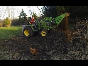 Titan Attachments Rock Bucket on a John Deere 3025e