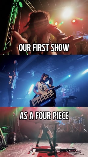 A couple weeks ago we debuted our live lineup and performed as a four-piece for the first time in Aesthetic Perfection’s 25 year history! Our good friend Eulenherz Artwork was there to capture the occasion! #industrialpop #aestheticperfection | Aesthetic Perfection