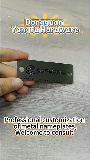 Metal nameplates are simply the best! Durable and high-end, customizable