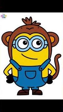 Minion Drawing #kidsdrawing #tinyartzone #kidsart #artforkids #easydrawingforkids
