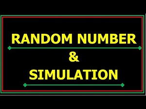 Random number and simulation [Probability and Statistics for Engineers]