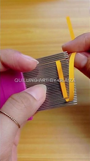The secret to my petals? A little bit of paper and a whole lot of comb #QuillingArt #CreativeCrafts