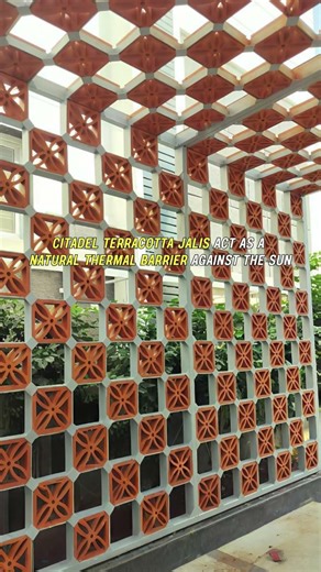 Beat the Summer Heat with Citadel Terracotta Jalis #jalidesign #terracotta #buildingsupplies