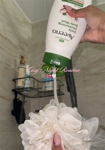 Night Routine🎀🫧🧴 | I love smelling good before bed☺️🤍 #nightroutine #selfcare #selfcareroutine #unwindwithme #showerroutine @Dial @Aveeno @Dove Beauty & Personal Care @mixsoon @Thayers