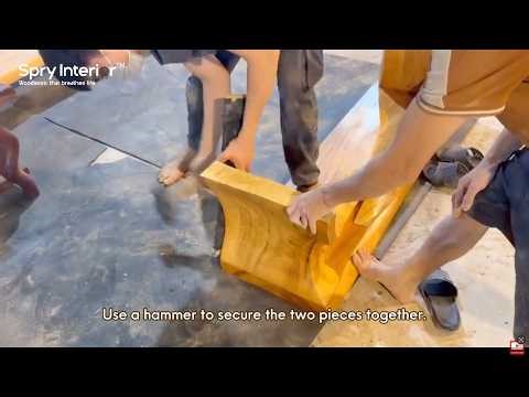How To Install A Wooden Bench | A Modern Wooden Interior Design For Modern Living Spaces