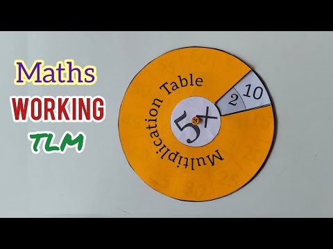 Multiplication Table Model/ Maths Working Model/ Maths Exhibition Project Easy/ Maths TLM Project
