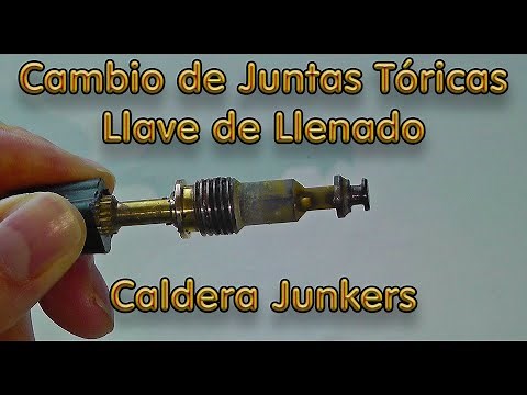 Cómo cambiar las juntas tóricas de la llave de llenado de tu caldera Junkers Euroline