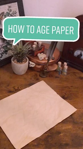 How to Age Paper: Vintage Aesthetic DIY Tutorial