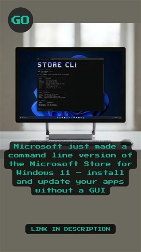 Go Gadget News on Instagram: "Microsoft just made a command line version of the Microsoft Store for Windows 11 — install and update your apps without a GUI. https://gogadget.news/S02486"