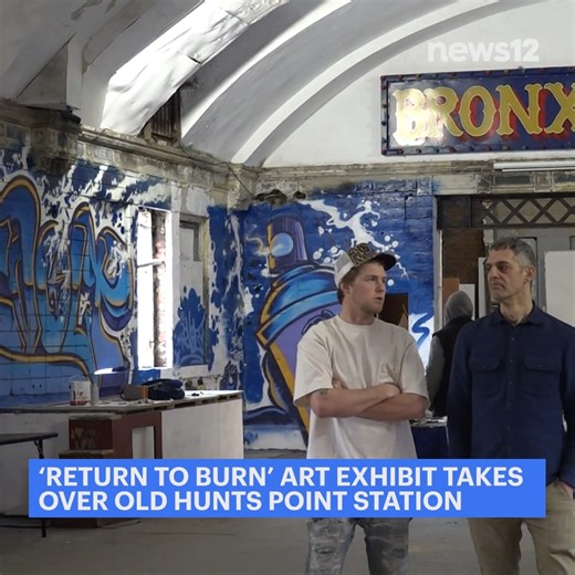 RETURN TO BURN: A graffiti-filled art exhibit is taking over a former Hunts Point subway station. Tune in to News 12 the Bronx tomorrow morning to check out the full exhibit preview! | News 12 The Bronx