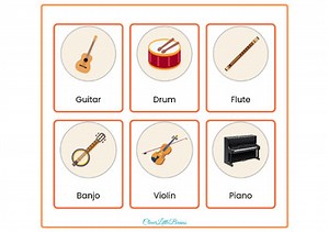 Musical Instruments Flashcards - Musical Instruments Names With Pictures