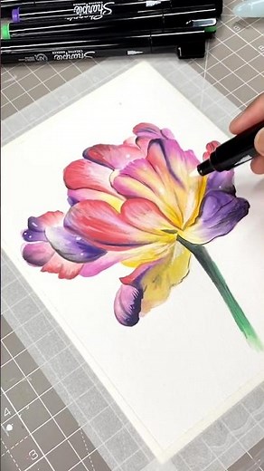 Trying Sharpie Acrylic Paint Markers for the First Time | Can they blend ?