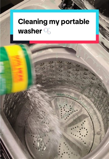 Cleaning my portable washer ✨ #cleanwithme #cleantok #cleaningasmr #cleaningoverload #sudsy
