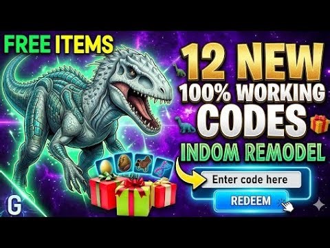 🦕[INDOM REMODEL] JURASSIC GENESIS CODES | 💰ALL NEW WORKING CODES (APRIL 2026) 🎁