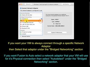 VMWare Workstation and Fusion - Set Network Settings to Bridged