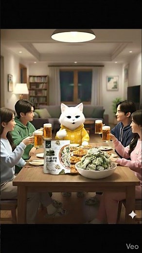 맥주는 이렇게 마시는거야 #다시마 참쌀 부각 #고양이 #korean food