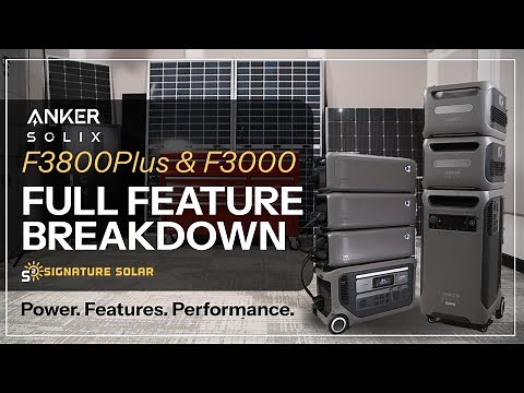 Anker SOLIX F3800 Plus & F3000 Full Feature Breakdown | Solar Generator & Home Backup Power