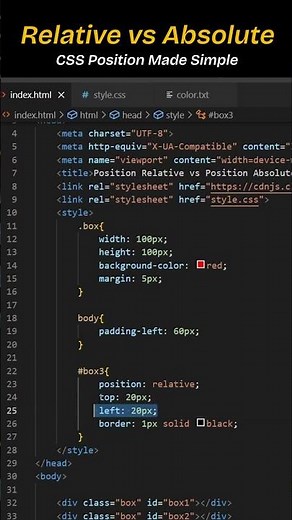Key Differences Between Relative & Absolute Positioning