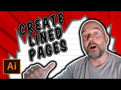 How To Create a Lined Page in Illustrator to Make a Journal, Notebook or Printable