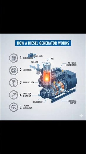 How a Diesel Generator Works
