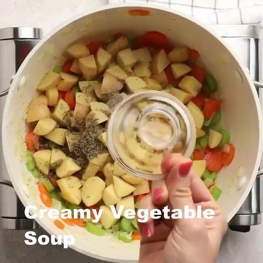 Creamy Vegetable Soup #shorts