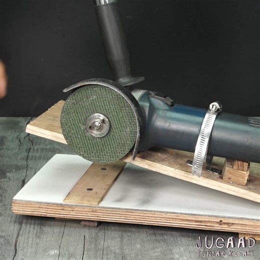 493K views · 7.3K reactions | DIY Angle Grinder Cutting Jig | Jugaad | Facebook