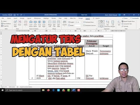 How to Set Text Position in a Table in MS Word