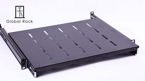 Keyboard mount-1U Sliding Shelf 19in Mount Keyboard Shelf Tray 4 Post Rack Mount Adjustable Depth 31.5 to 42inch for 19" Server Network Rack&Cabinet (Rack drawer-650)