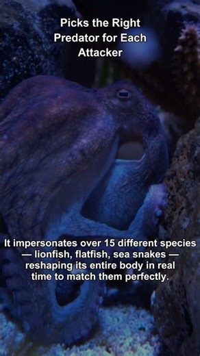 This Octopus Sees a Predator — Then Becomes One