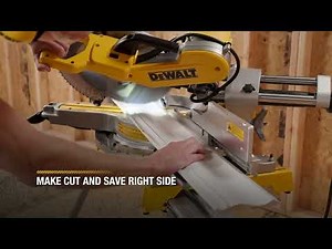 DEWALT® Miter Saws| How to Cut Crown Molding Laying Flat