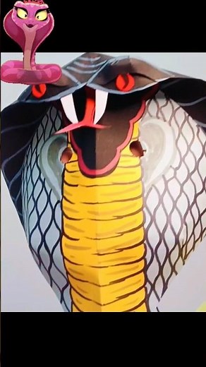 snake mask craft | cobra mask | animal mask #howtomakemask #snakehead #craftvideos #papercraft