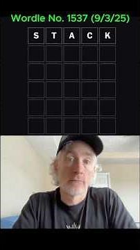 Viewer's Choice, Vol. 52: STACK | NYT Wordle No. 1537 [September 3, 2025] #shorts #wordle