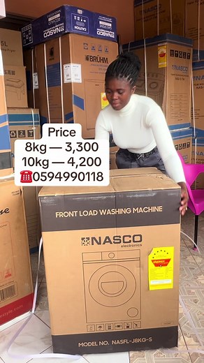 Nasco 8kg Fully Automated Washing Machine