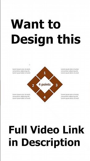 How We Design a Four-Point Rectangular Infographic | Step-by-Step Tutorial