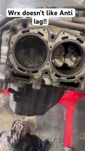 Subaru ej255 engine destroyed because of Anti lag. #subaru #impreza #subarulaunch #antilag #ej255