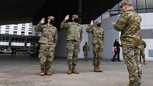 Four United States Space Force members sworn in at Fairchild AFB