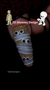 Easy 3D Mummy Design 🥹👻🎃 | NailchampioN