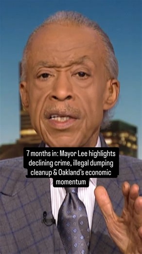 Mayor Barbara Lee on Instagram: "Yesterday I sat down with @real_sharpton to discuss Oakland’s progress in my first seven months in office. From declining crime rates to tackling illegal dumping and building economic momentum, I’m sharing the story of a city on the rise. Oakland is on the move!"