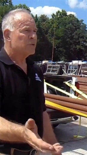 Who knew 40' of steel could throw the best shade? 😎 Vince did… and now his pool is officially cooler than ours. 🏖️💦 Watch as he talks about his journey from Florida to Ohio to grab our materials! View comments for full details 👇 | repurposed MATERIALS