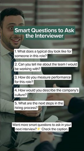 Smart Questions to Ask the Interviewer
