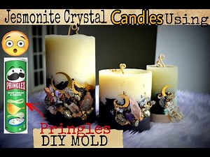 How To Make Jesmonite Candles | DIY | Using Pringles Can 🌙