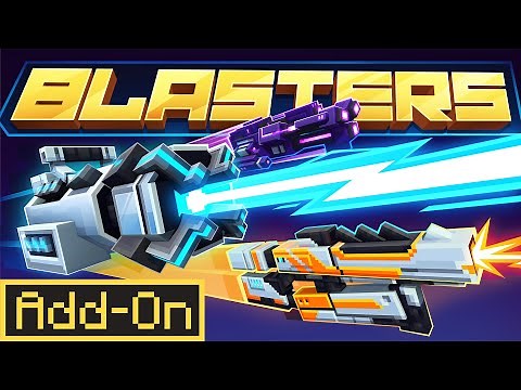BLASTERS ADDON 25+ INSANE Weapons in Minecraft Bedrock Edition in-depth review