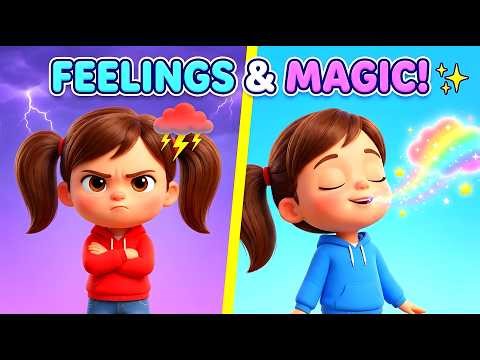 Take a Deep Breath 🌈 | Feelings & Emotions Song for Kids | Nursery Rhymes.