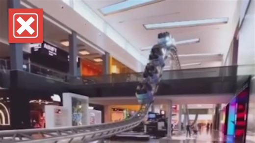 No, there's not a roller coaster in the Galleria