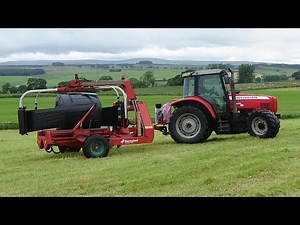 Cumbrian Silage 2019 - Wrapping Bales with Massey Ferguson 5470 & Kverneland Wrapper