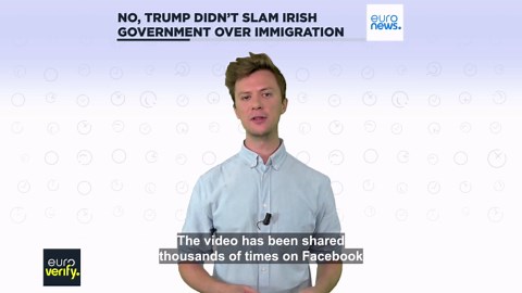 No, Trump didn't slam Irish government over immigration