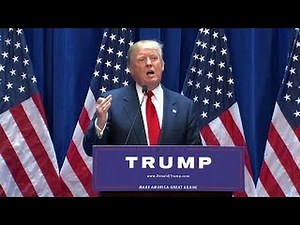 Donald Trump Speech: 2016 Presidential Announcement 6/16/16 HD