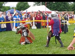 SCA Heavy Combat Tournament | Medieval Rattan Sword and Shield Fight | Sir Ustad v Master Tonis